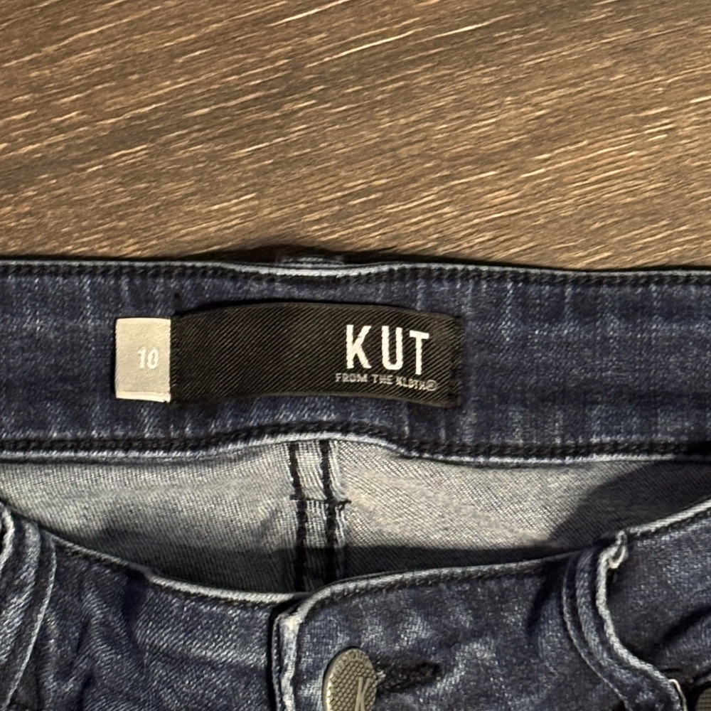 Kut from the Kloth Women's Dark Blue High Rise Skinny Jeans - Picture 2 of 7